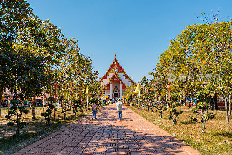 Wihan Phra Mongkhon Bophit在泰国大城府